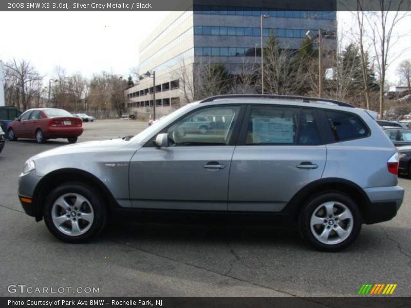 Silver Grey Metallic / Black 2008 BMW X3 3.0si