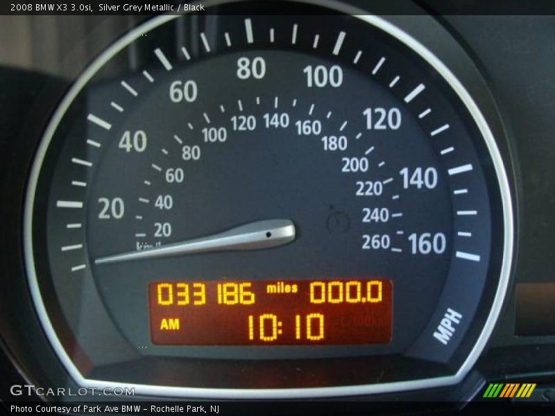 Silver Grey Metallic / Black 2008 BMW X3 3.0si