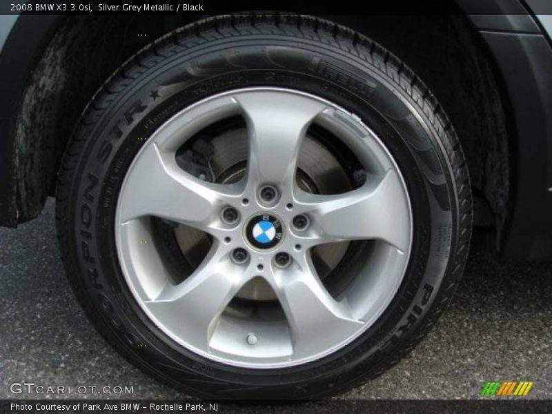 Silver Grey Metallic / Black 2008 BMW X3 3.0si