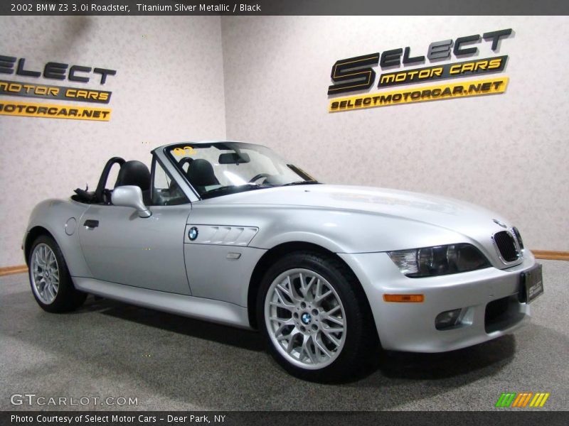Titanium Silver Metallic / Black 2002 BMW Z3 3.0i Roadster