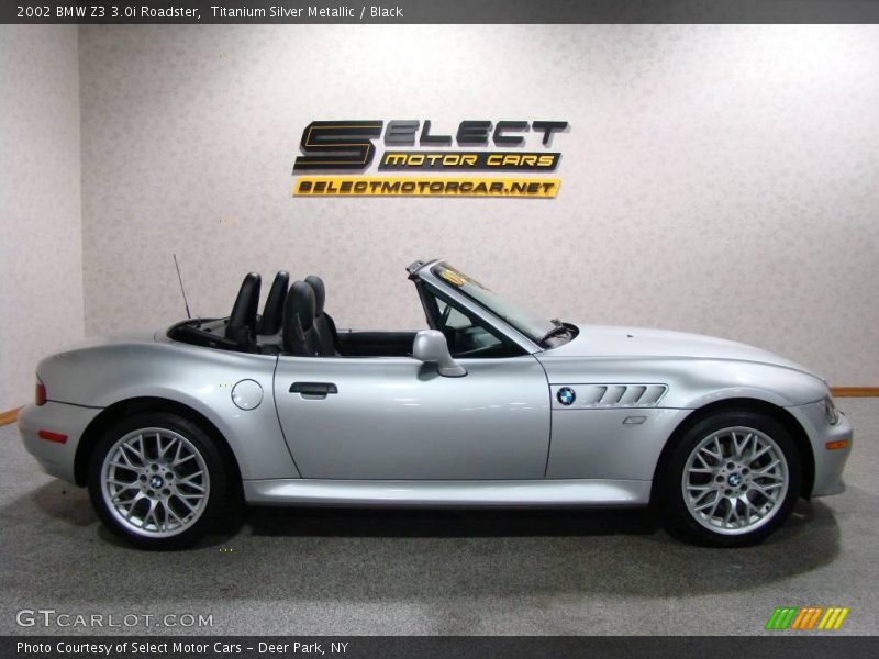 Titanium Silver Metallic / Black 2002 BMW Z3 3.0i Roadster
