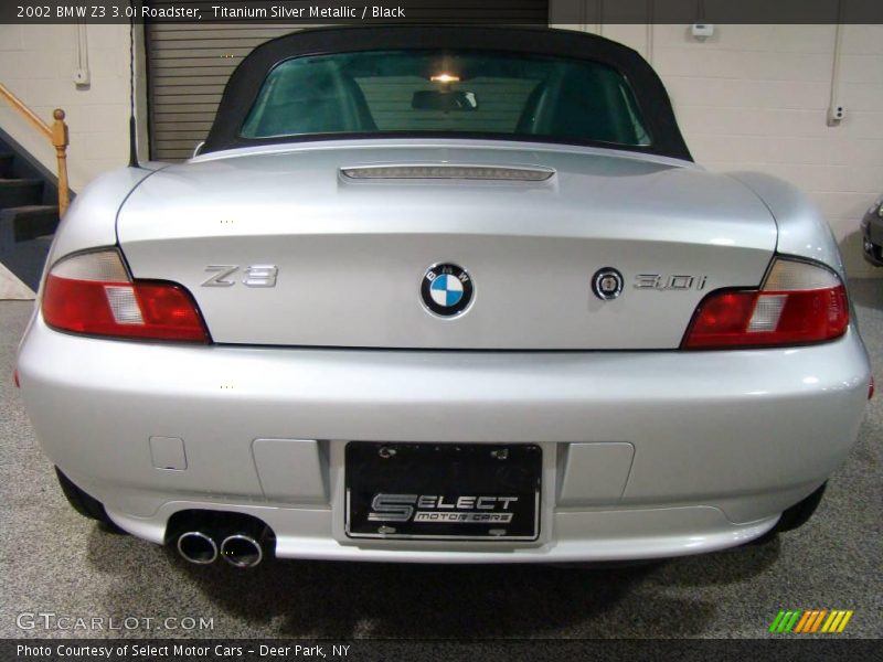 Titanium Silver Metallic / Black 2002 BMW Z3 3.0i Roadster