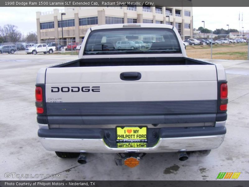 Radiant Silver Metallic / Gray 1998 Dodge Ram 1500 Laramie SLT Extended Cab