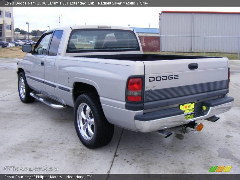 Radiant Silver Metallic / Gray 1998 Dodge Ram 1500 Laramie SLT Extended Cab