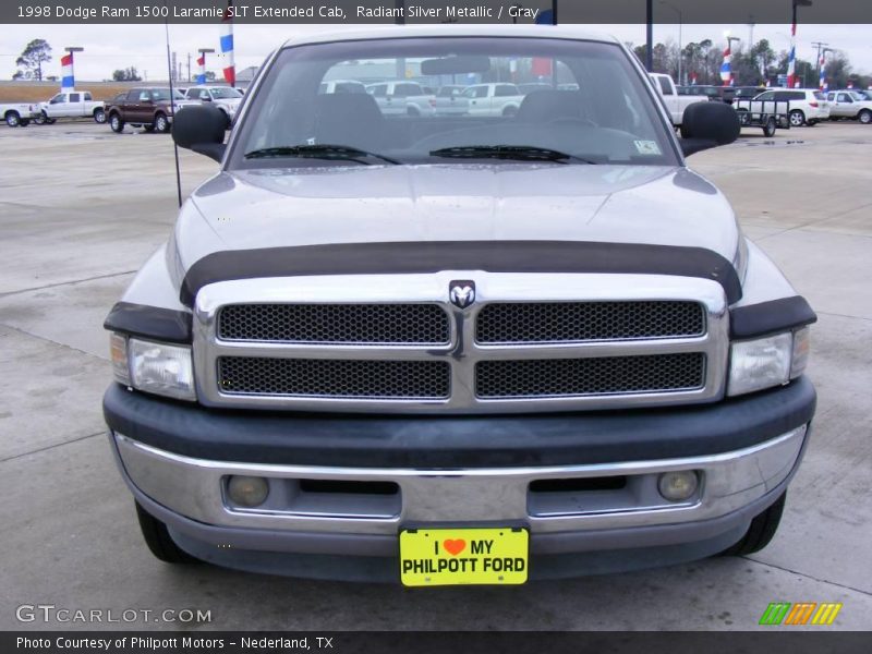 Radiant Silver Metallic / Gray 1998 Dodge Ram 1500 Laramie SLT Extended Cab