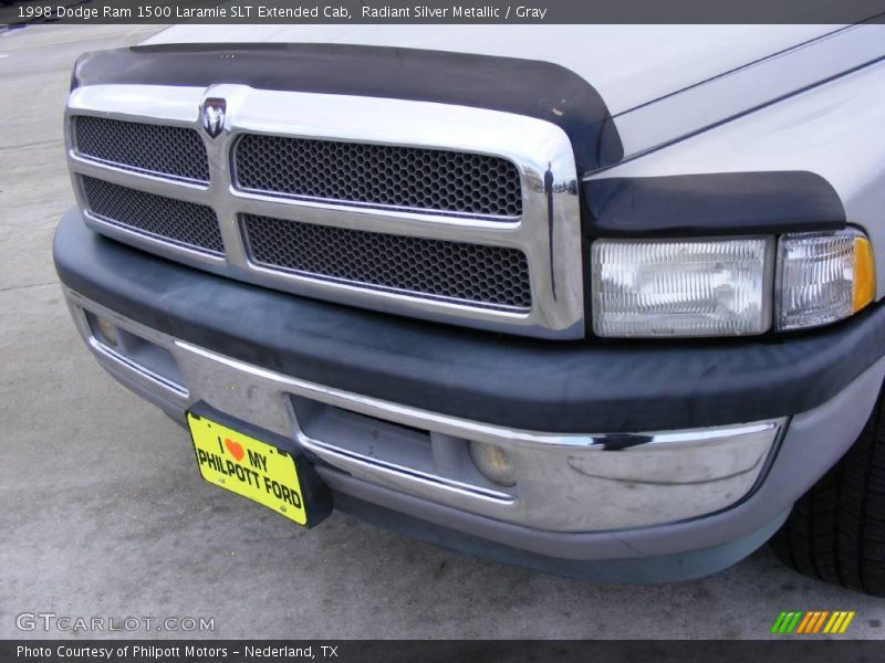 Radiant Silver Metallic / Gray 1998 Dodge Ram 1500 Laramie SLT Extended Cab