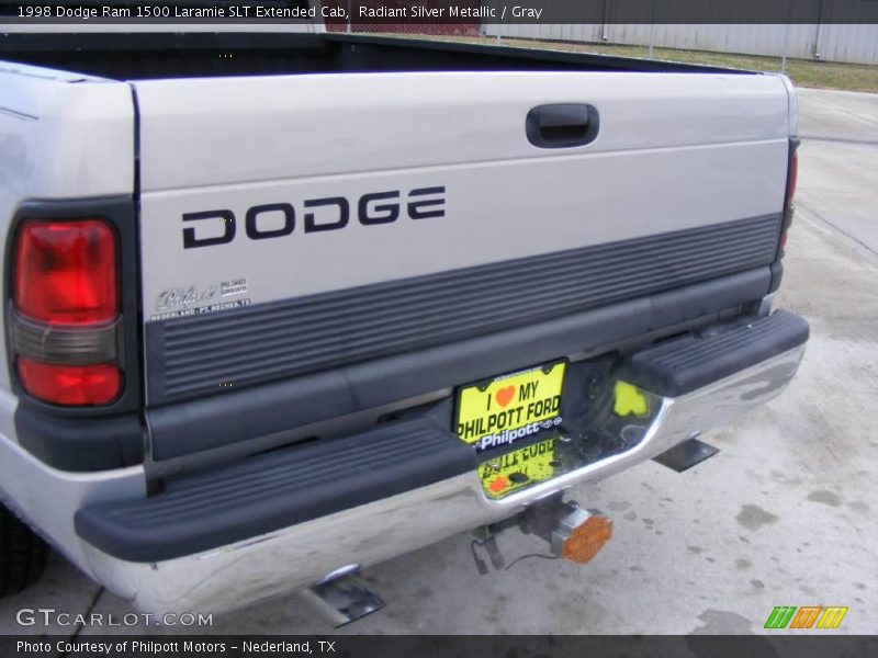 Radiant Silver Metallic / Gray 1998 Dodge Ram 1500 Laramie SLT Extended Cab