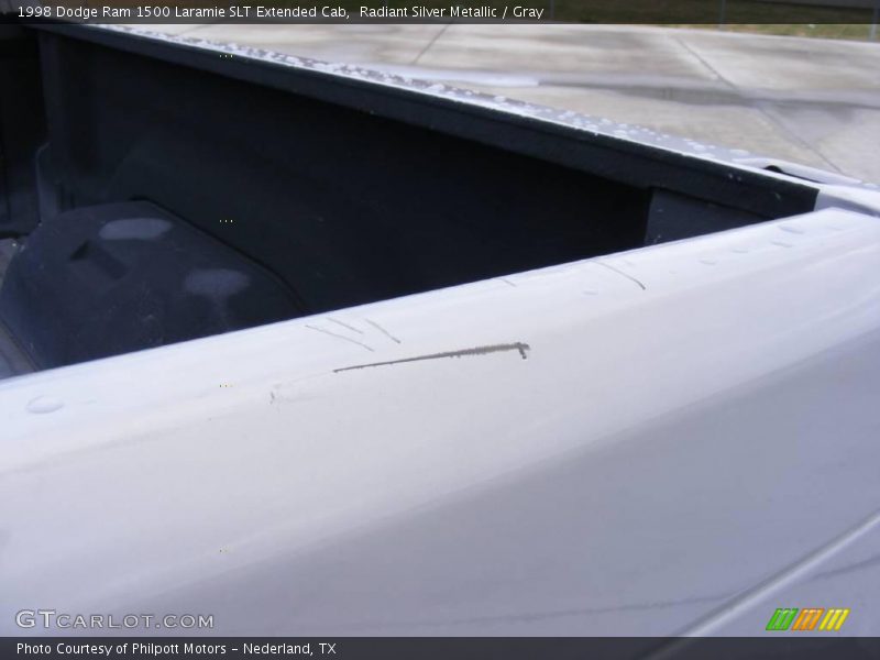 Radiant Silver Metallic / Gray 1998 Dodge Ram 1500 Laramie SLT Extended Cab