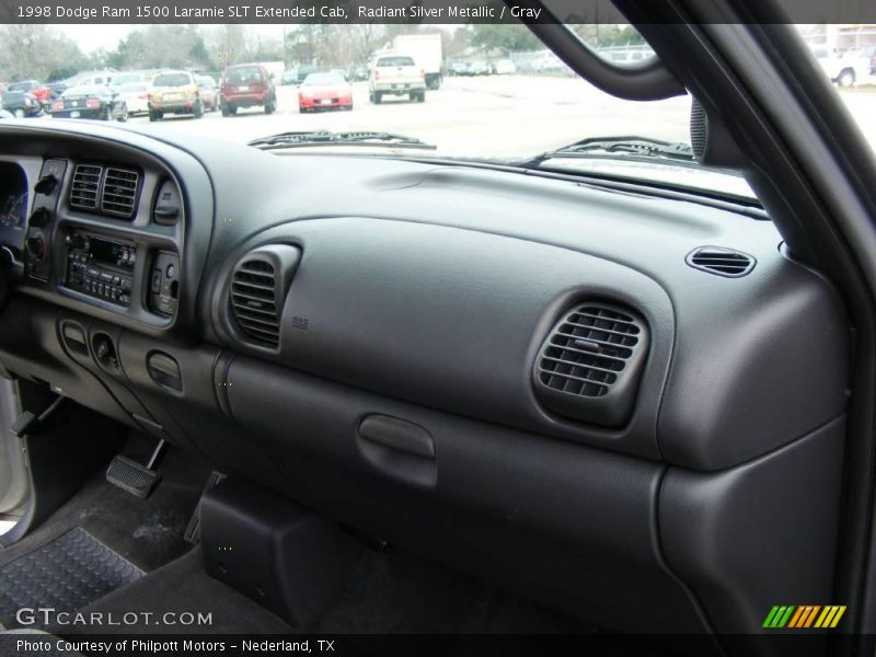 Radiant Silver Metallic / Gray 1998 Dodge Ram 1500 Laramie SLT Extended Cab