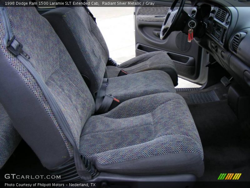 Radiant Silver Metallic / Gray 1998 Dodge Ram 1500 Laramie SLT Extended Cab