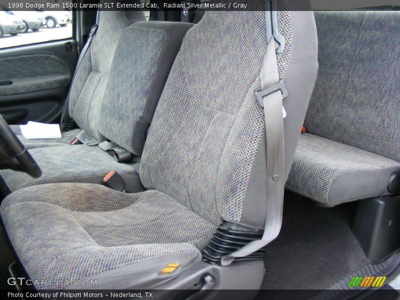 Radiant Silver Metallic / Gray 1998 Dodge Ram 1500 Laramie SLT Extended Cab