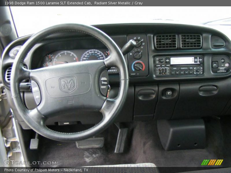 Radiant Silver Metallic / Gray 1998 Dodge Ram 1500 Laramie SLT Extended Cab