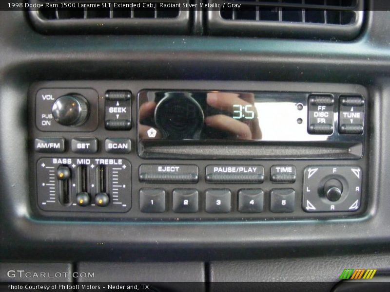Radiant Silver Metallic / Gray 1998 Dodge Ram 1500 Laramie SLT Extended Cab