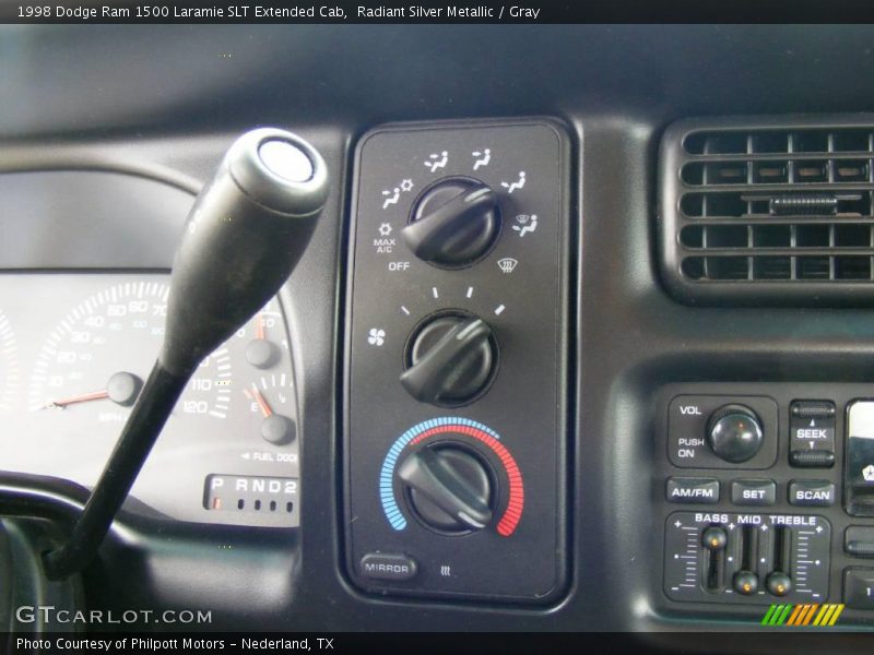 Radiant Silver Metallic / Gray 1998 Dodge Ram 1500 Laramie SLT Extended Cab