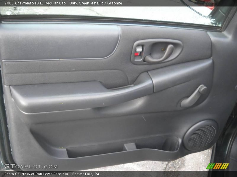 Dark Green Metallic / Graphite 2003 Chevrolet S10 LS Regular Cab