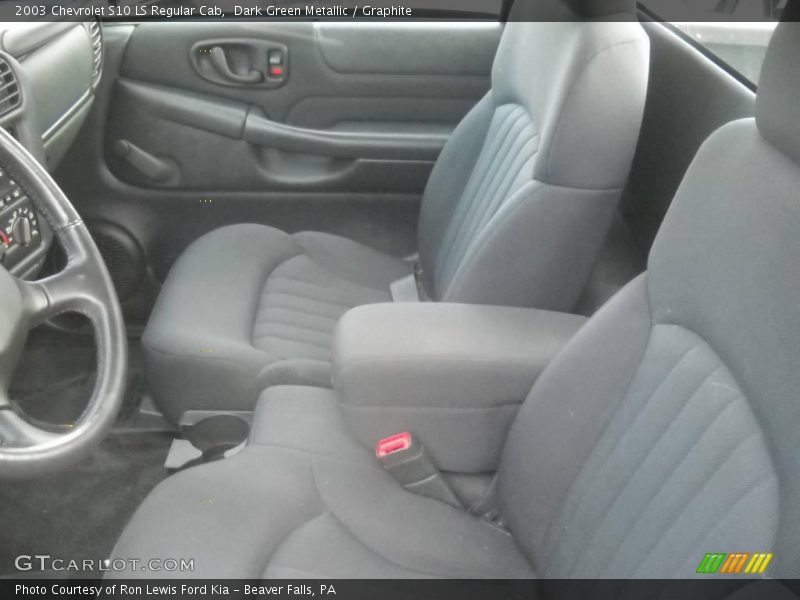 Dark Green Metallic / Graphite 2003 Chevrolet S10 LS Regular Cab