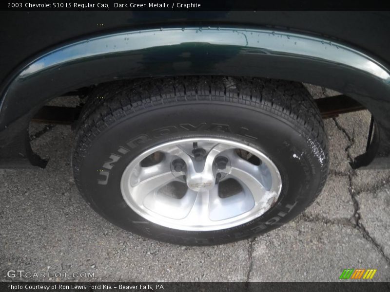 Dark Green Metallic / Graphite 2003 Chevrolet S10 LS Regular Cab