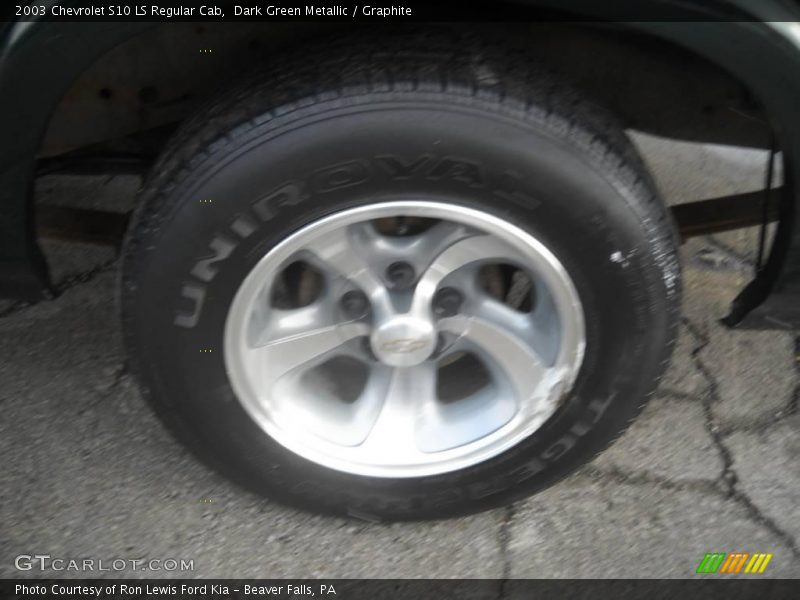 Dark Green Metallic / Graphite 2003 Chevrolet S10 LS Regular Cab