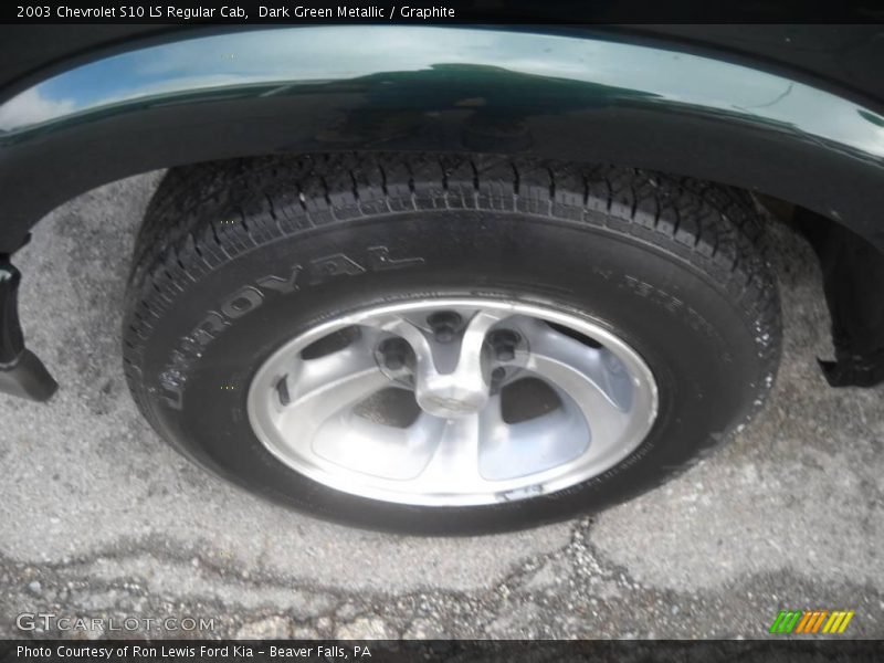 Dark Green Metallic / Graphite 2003 Chevrolet S10 LS Regular Cab