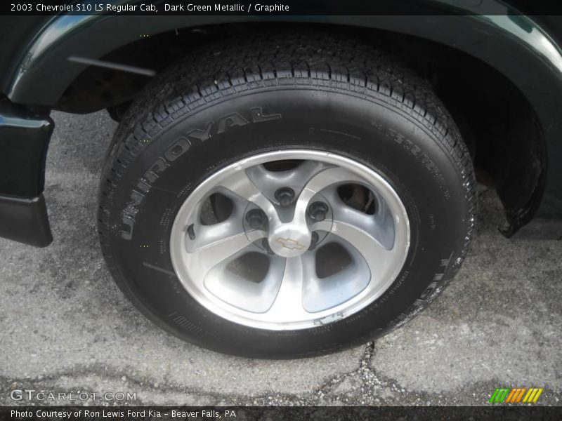 Dark Green Metallic / Graphite 2003 Chevrolet S10 LS Regular Cab