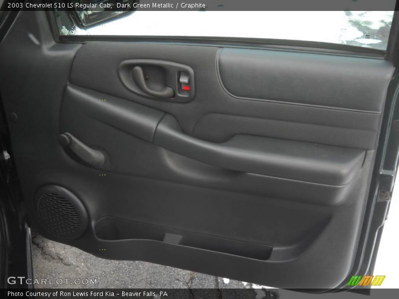 Dark Green Metallic / Graphite 2003 Chevrolet S10 LS Regular Cab