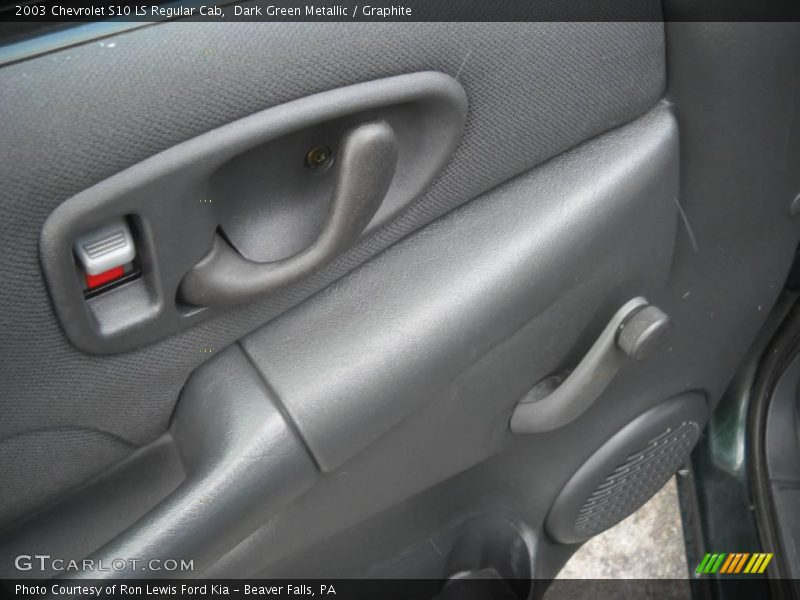 Dark Green Metallic / Graphite 2003 Chevrolet S10 LS Regular Cab
