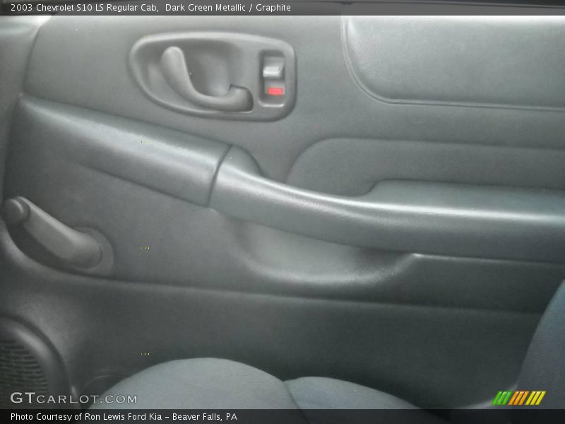 Dark Green Metallic / Graphite 2003 Chevrolet S10 LS Regular Cab