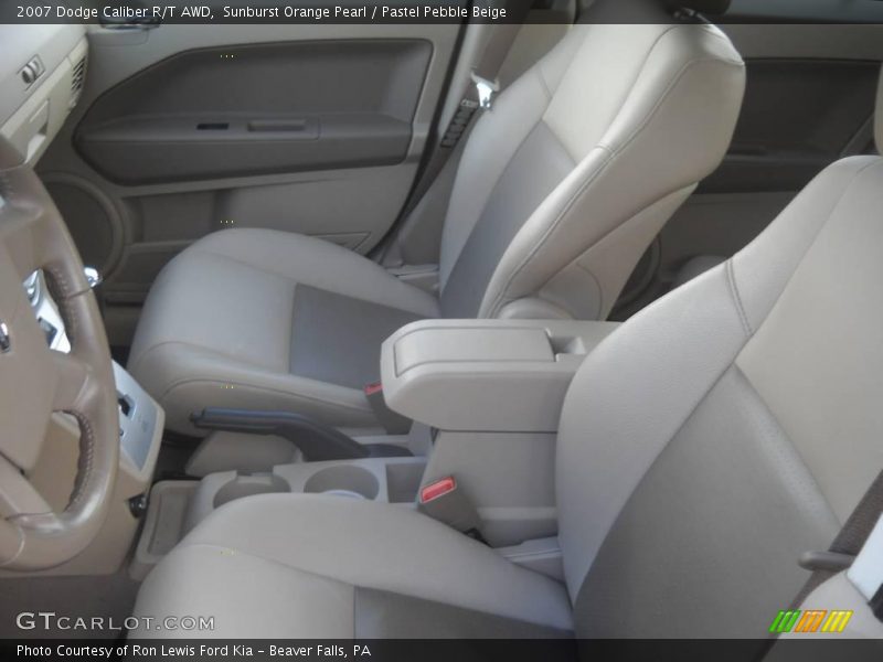 Sunburst Orange Pearl / Pastel Pebble Beige 2007 Dodge Caliber R/T AWD