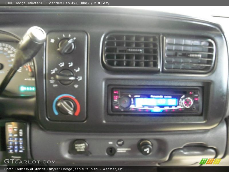 Black / Mist Gray 2000 Dodge Dakota SLT Extended Cab 4x4