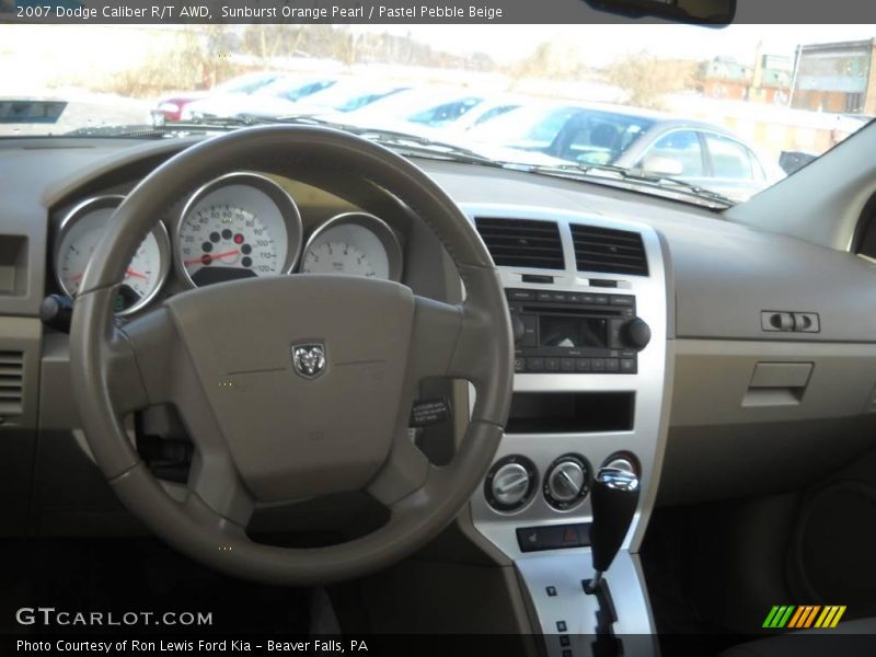 Sunburst Orange Pearl / Pastel Pebble Beige 2007 Dodge Caliber R/T AWD