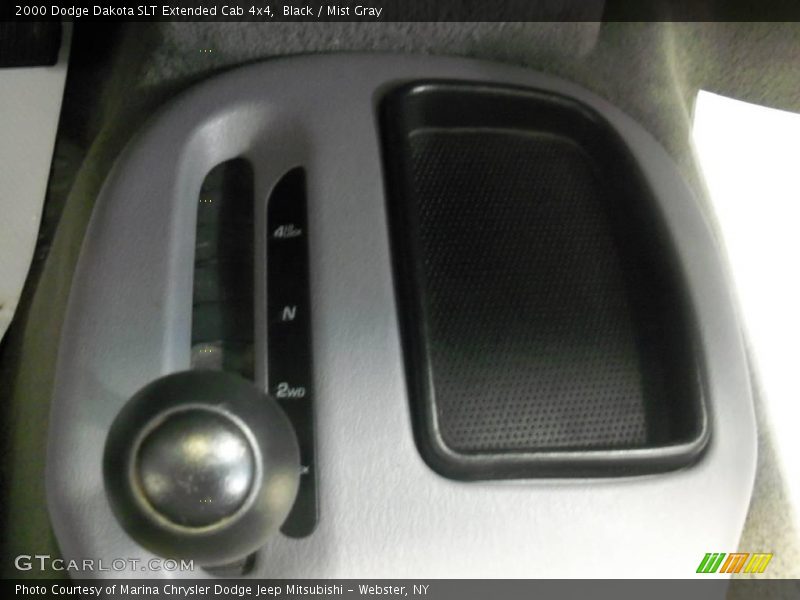 Black / Mist Gray 2000 Dodge Dakota SLT Extended Cab 4x4
