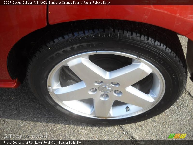Sunburst Orange Pearl / Pastel Pebble Beige 2007 Dodge Caliber R/T AWD