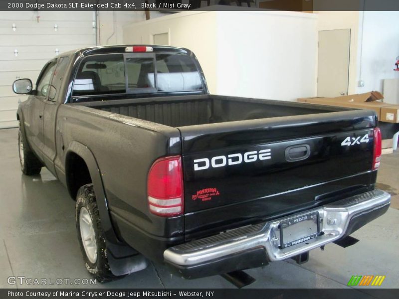 Black / Mist Gray 2000 Dodge Dakota SLT Extended Cab 4x4