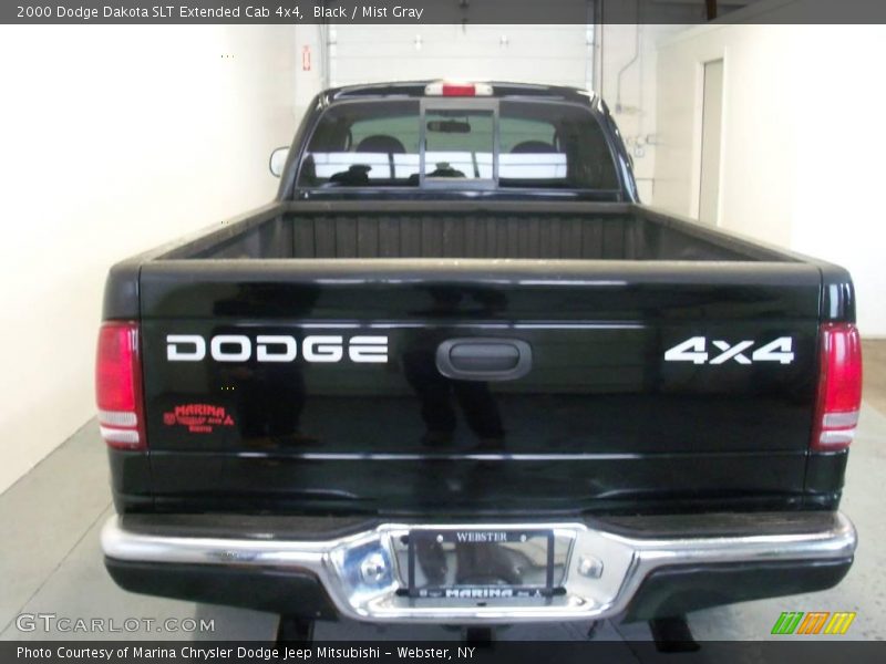 Black / Mist Gray 2000 Dodge Dakota SLT Extended Cab 4x4