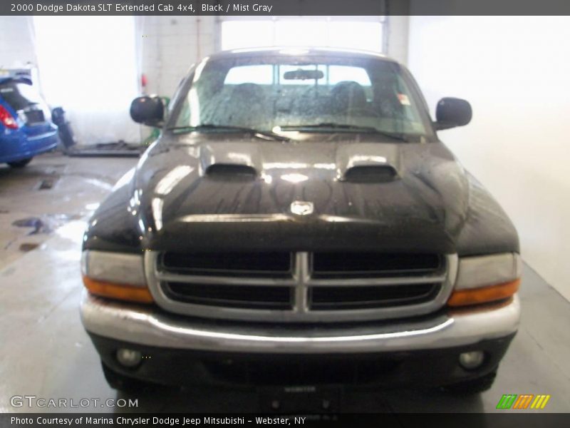 Black / Mist Gray 2000 Dodge Dakota SLT Extended Cab 4x4