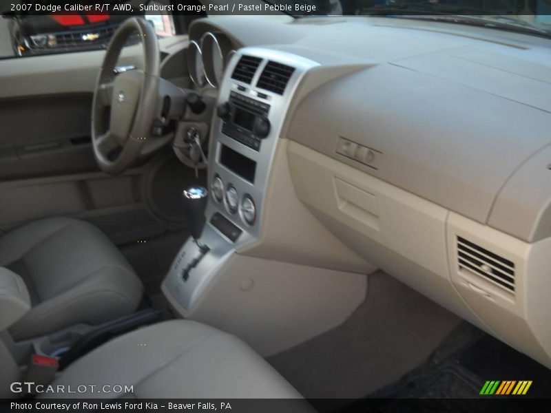 Sunburst Orange Pearl / Pastel Pebble Beige 2007 Dodge Caliber R/T AWD