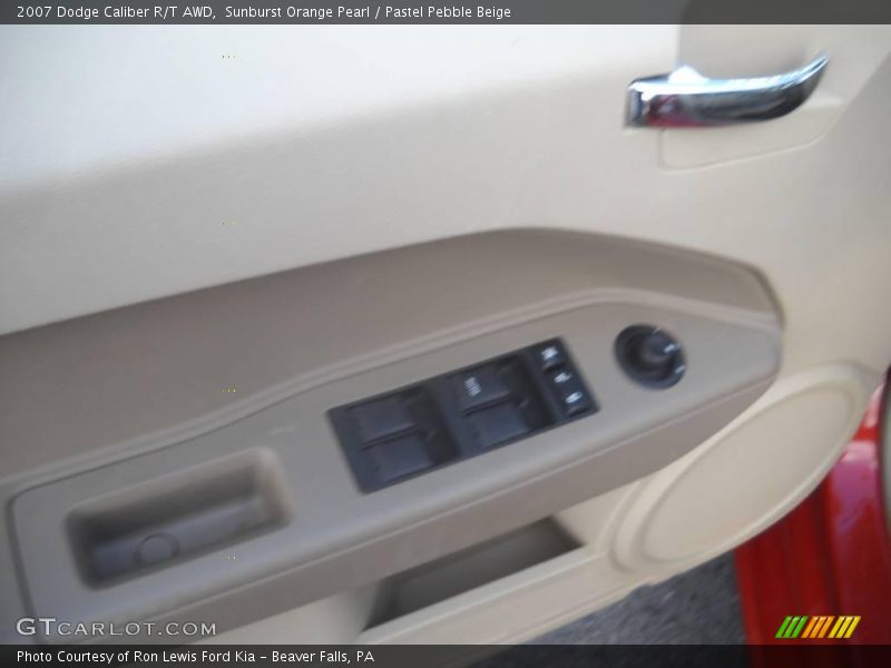 Sunburst Orange Pearl / Pastel Pebble Beige 2007 Dodge Caliber R/T AWD