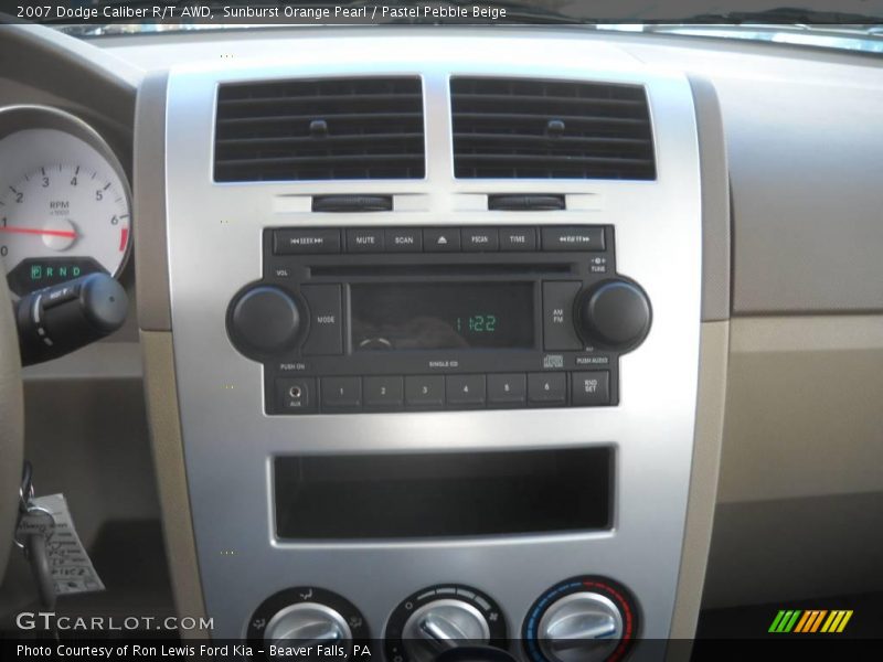 Sunburst Orange Pearl / Pastel Pebble Beige 2007 Dodge Caliber R/T AWD