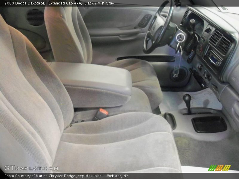 Black / Mist Gray 2000 Dodge Dakota SLT Extended Cab 4x4