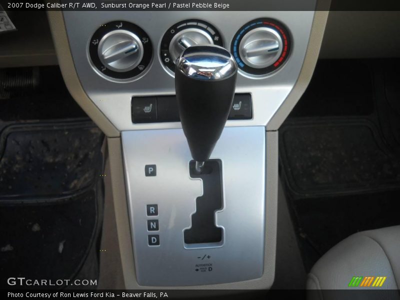 Sunburst Orange Pearl / Pastel Pebble Beige 2007 Dodge Caliber R/T AWD