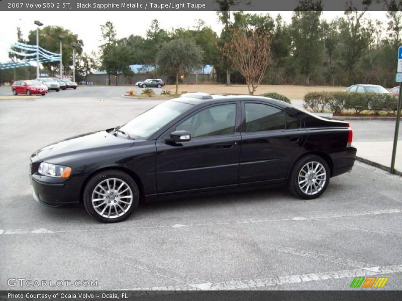 Black Sapphire Metallic / Taupe/Light Taupe 2007 Volvo S60 2.5T