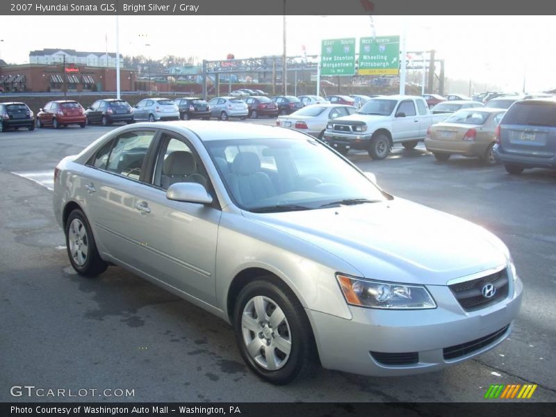 Bright Silver / Gray 2007 Hyundai Sonata GLS