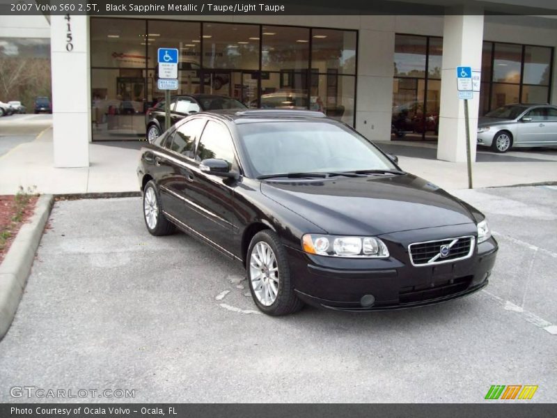 Black Sapphire Metallic / Taupe/Light Taupe 2007 Volvo S60 2.5T