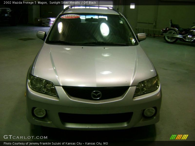 Sunlight Silver Metallic / Off Black 2002 Mazda Protege 5 Wagon