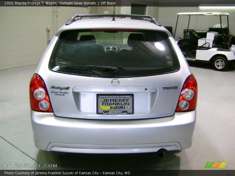 Sunlight Silver Metallic / Off Black 2002 Mazda Protege 5 Wagon