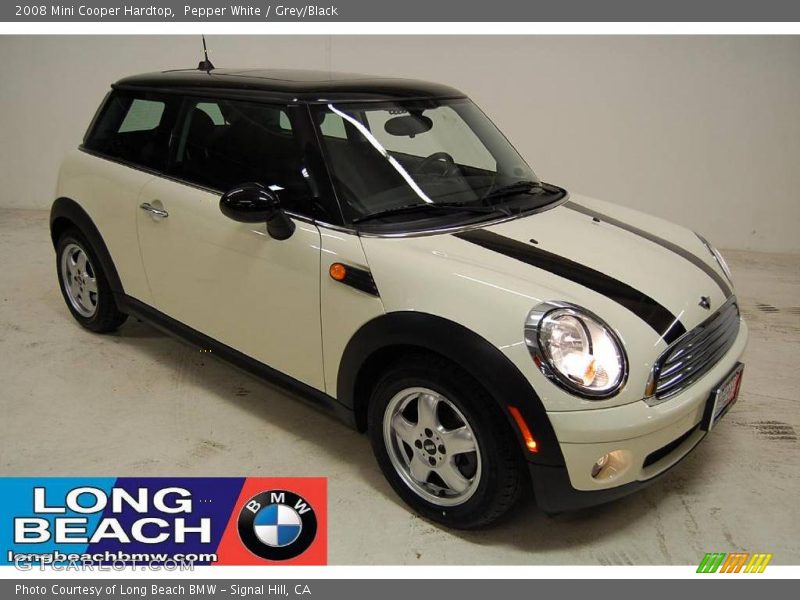 Pepper White / Grey/Black 2008 Mini Cooper Hardtop