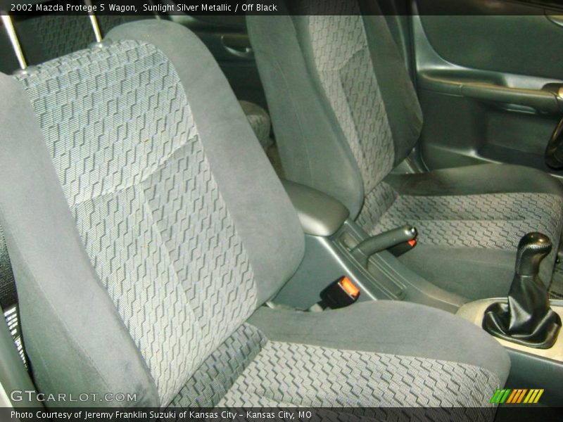 Sunlight Silver Metallic / Off Black 2002 Mazda Protege 5 Wagon