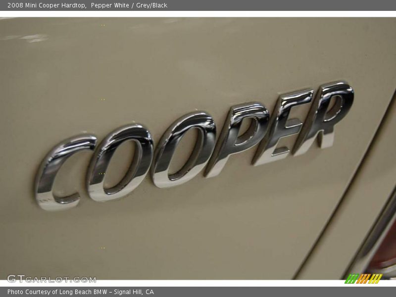 Pepper White / Grey/Black 2008 Mini Cooper Hardtop