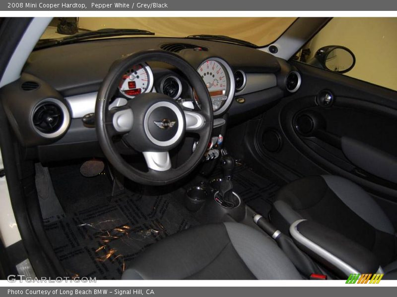 Pepper White / Grey/Black 2008 Mini Cooper Hardtop