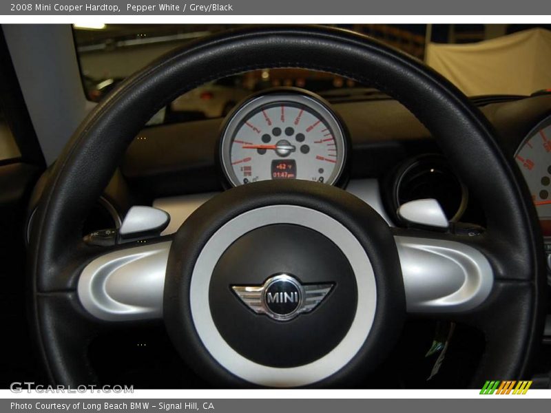 Pepper White / Grey/Black 2008 Mini Cooper Hardtop